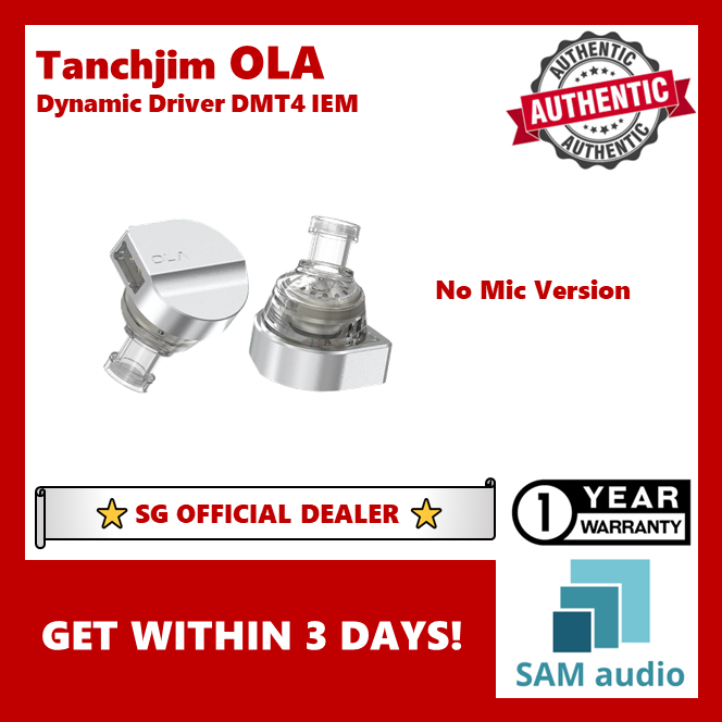 [🎶SG] TANCHJIM OLA Dynamic Driver HiFi In-ear Earphones with Detachable Cable DMT4 IEMs
