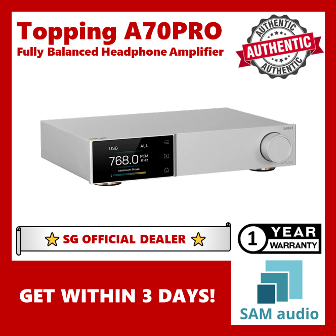 [🎶SG] TOPPING A70PRO Fully Balanced Headphone Amplifier (A70 Pro)