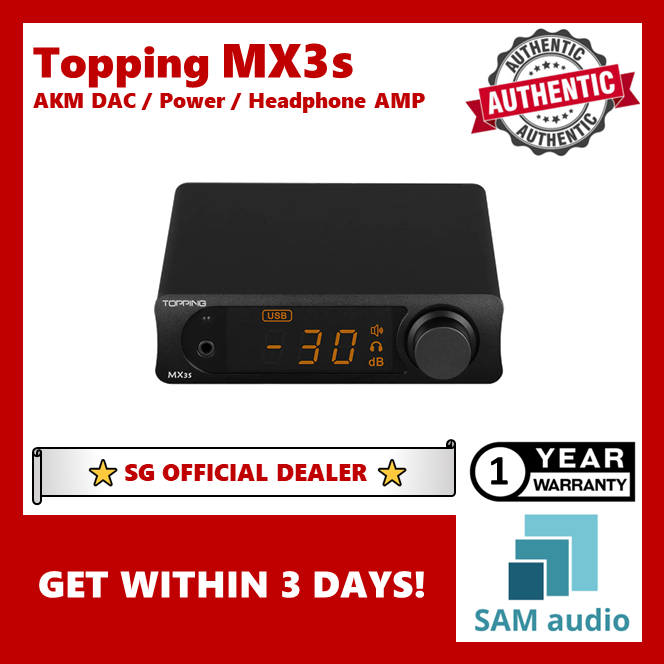 [🎶SG] TOPPING MX3S AKM DAC / Headphone / Power Amplifier