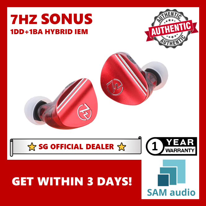 邦楽 E.D.O. ECHO SOUNDSYSTEM 7inch 7HZ Sonus 1DD+1BA Hybrid IEM HiFi In-ear Earphones with