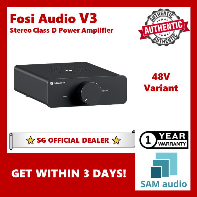 🎶SG] FOSI AUDIO V3 Stereo Power Amplifier – SAM Audio SG
