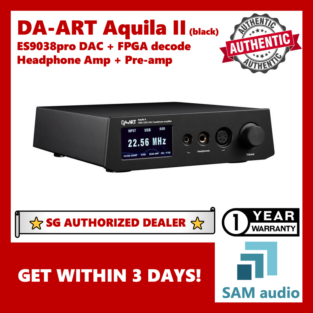 [🎶SG] DA-ART / YULONG Aquila 2 (DAART Aquila II), Custom FPGA + ES9038pro DAC, Pre-amp + Headphone Amplifier, Hifi audio, Dual decode modes