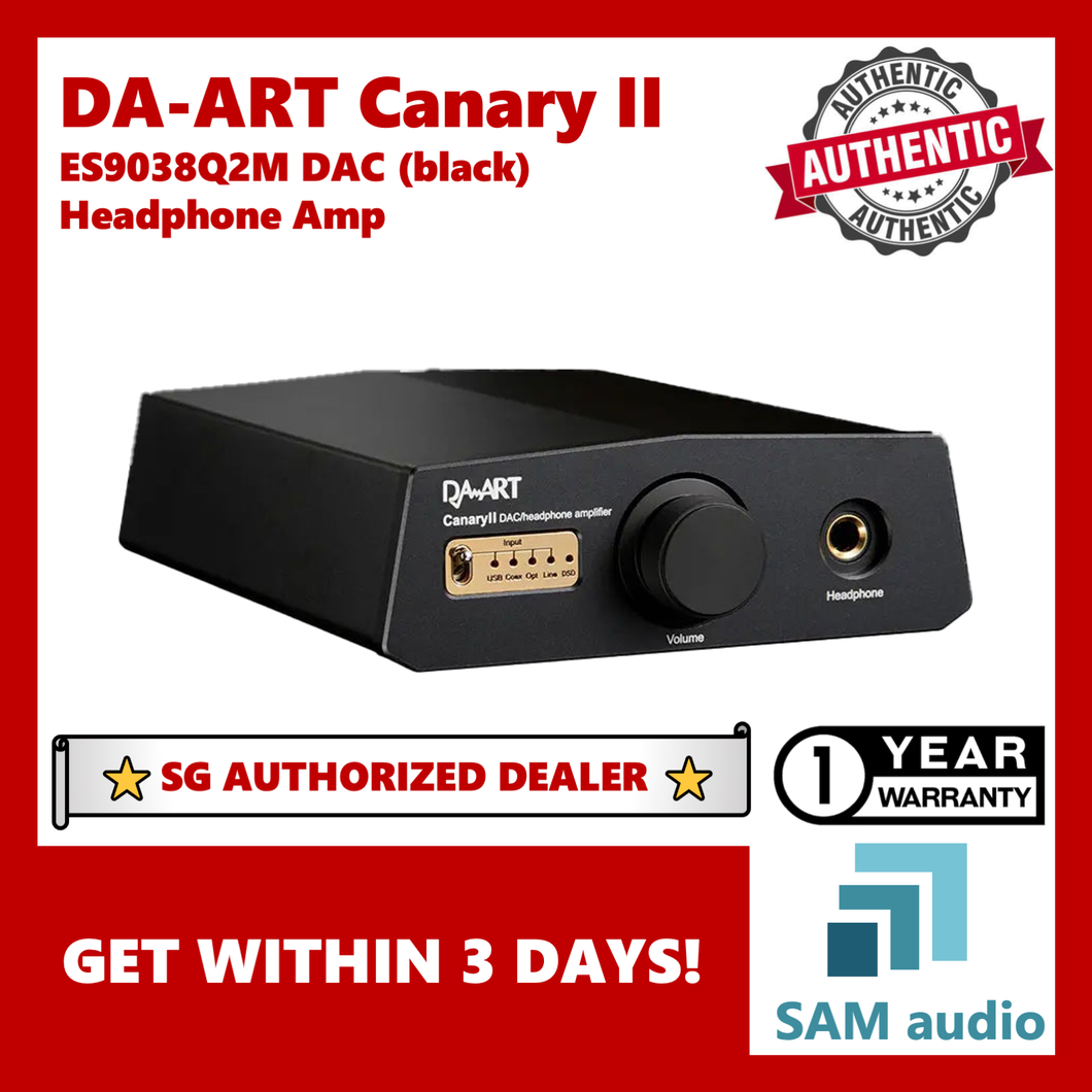 [🎶SG] DA-ART / YULONG Canary II (Canary 2), ES9038Q2M DAC, Headphone Amplifier, 6.35mm SE, Hifi Audio