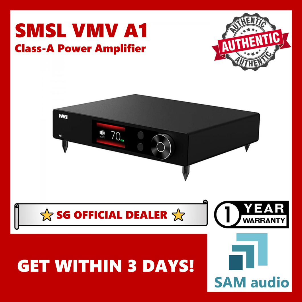 [🎶SG] SMSL VMV A1 Class-A Power Amplifier, Hifi audio