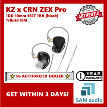 Load image into Gallery viewer, [🎶SG] KZ x CRN ZEX PRO, 1DD 1EST 1BA hybrid IEM Earphone (with mic), 25Ω C-Pin, Hifi Audio
