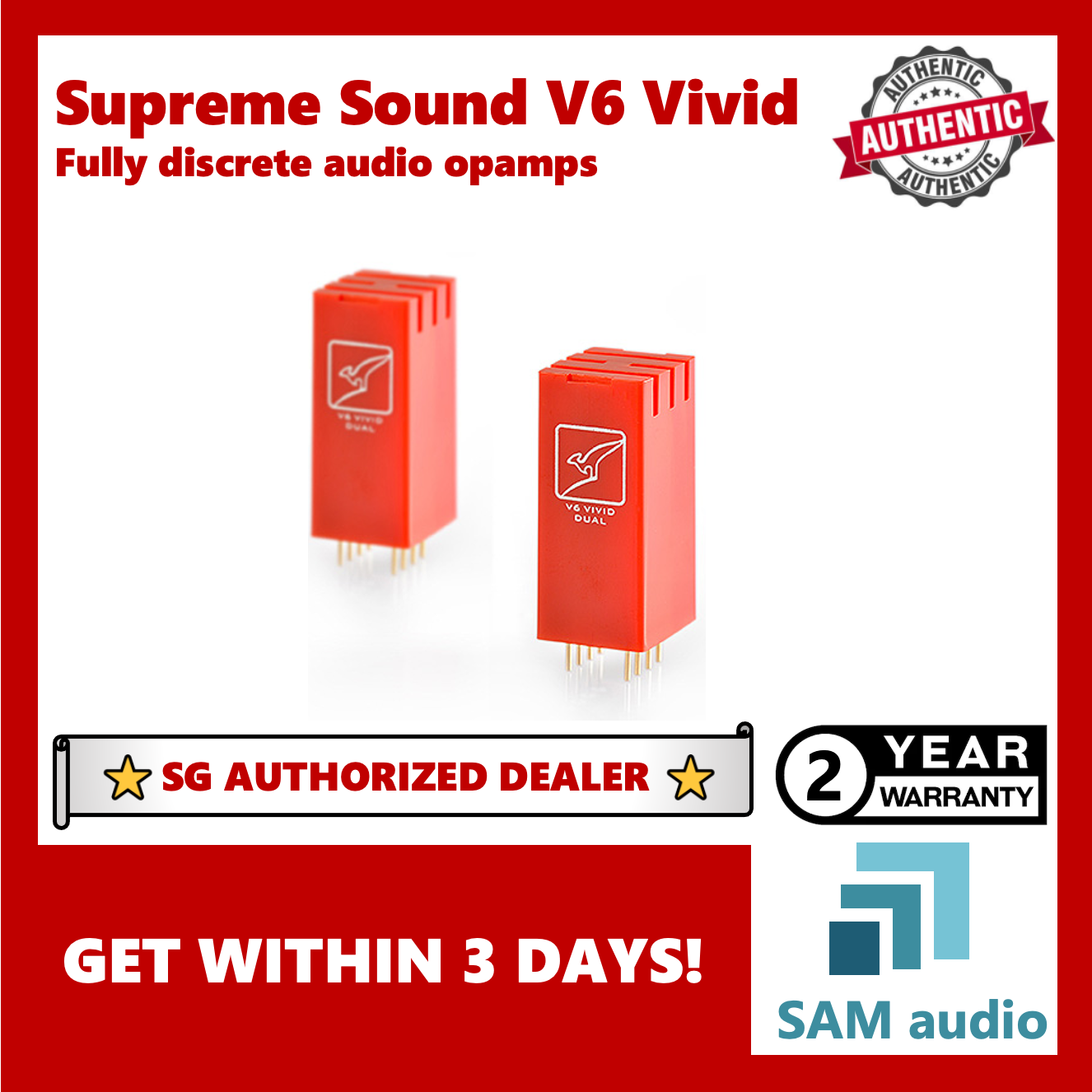 🎶SG] Burson Audio - V6 Fully Discrete Audio Opamps (One