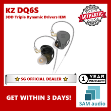 Load image into Gallery viewer, [🎶SG] KZ X HBB DQ6S 3DD Triple Dynamic Drivers In Ear Earphones With MIC
