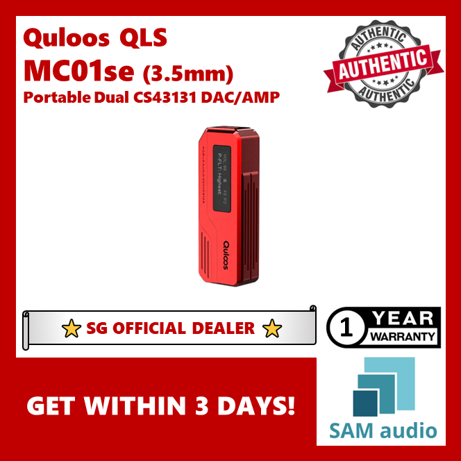 [🎶SG] Quloos QLS MC01 / MC01SE Dual CS43131 Chips Portable DAC / AMP