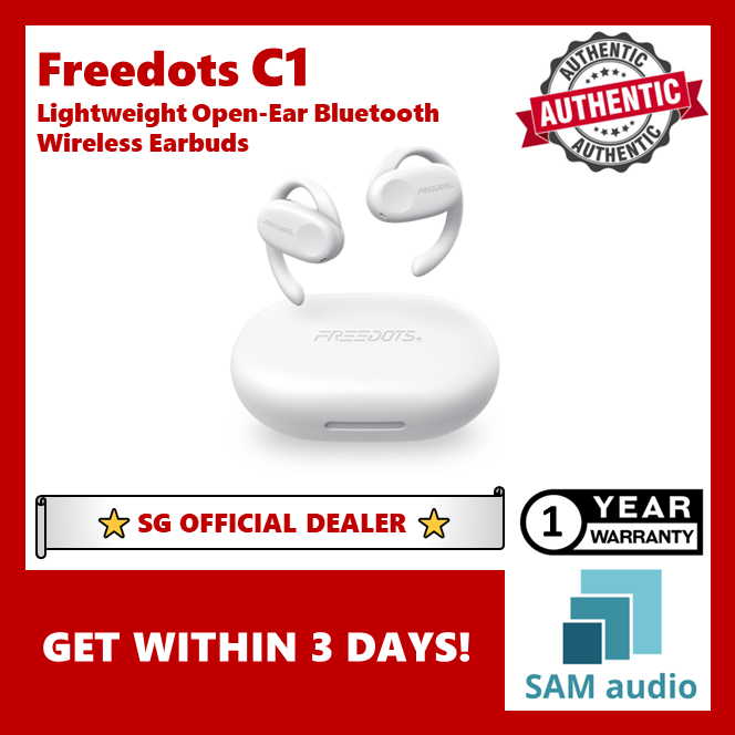 [🎶SG] FREEDOTS C1 True Wireless Bluetooth Earbuds