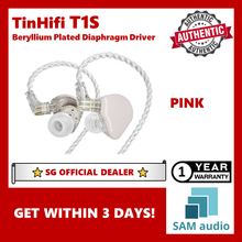 Load image into Gallery viewer, [🎶SG] TINHIFI T1S BERYLLIUM PLATED DIAPHRAGM HIFI EARPHONES
