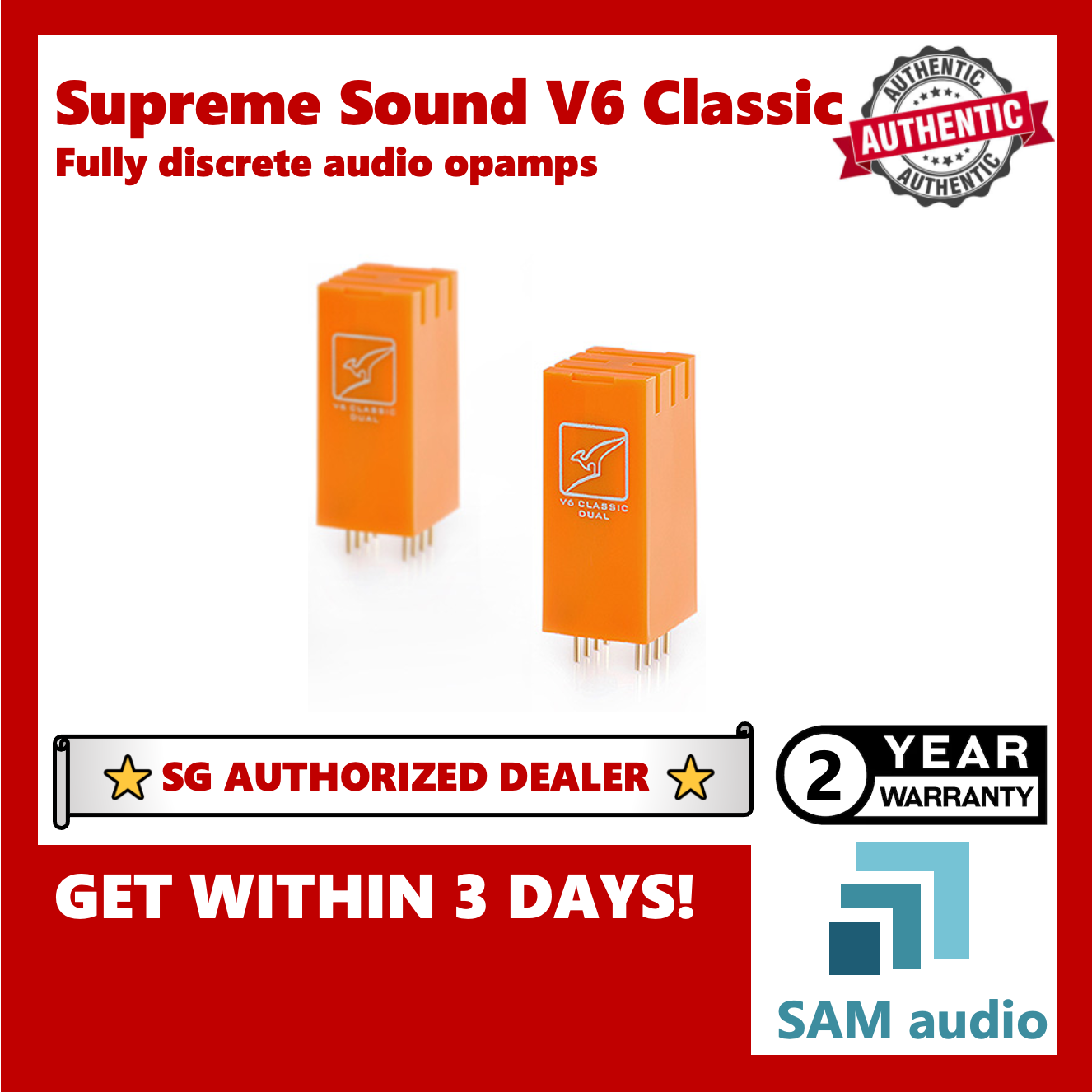🎶SG] Burson Audio - V6 Fully Discrete Audio Opamps (One Pair