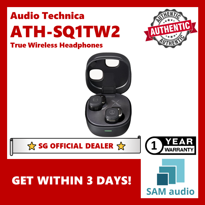 [🎶SG] AUDIO TECHNICA ATH-SQ1TW2 (ATH SQ1TW2) True Wireless Headphones TWS