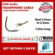 Load image into Gallery viewer, [🎶SG] SAM AUDIO HEADPHONE CABLES LUNA SILVER &amp; GRAPHENE
