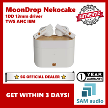Load image into Gallery viewer, [🎶SG] Moondrop Nekocake, 1DD 13mm Titanium Diaphragm TWS, with ANC, Hifi Audio
